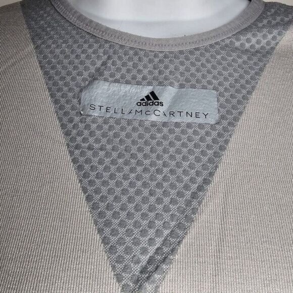 Adidas Stella McCartney Barricade Shirt Top Womens Size S Gray Long Sleeve - Picture 9 of 10